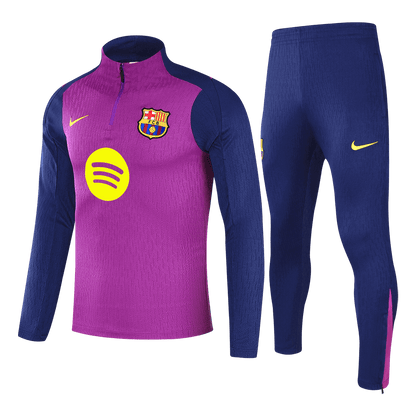 Barcelona Kid's Training Tracksuit 2025/26 Purple 1/4 Zip