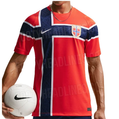 Camiseta de fútbol local de Noruega para la Copa Mundial 2026