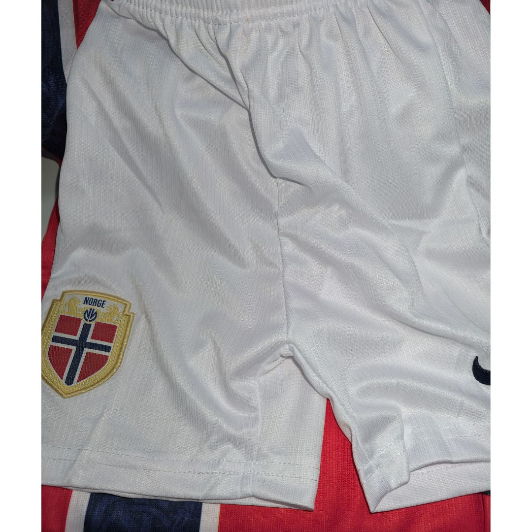 Norway Kid's Home Soccer Kit - Jersey+Shorts 2026