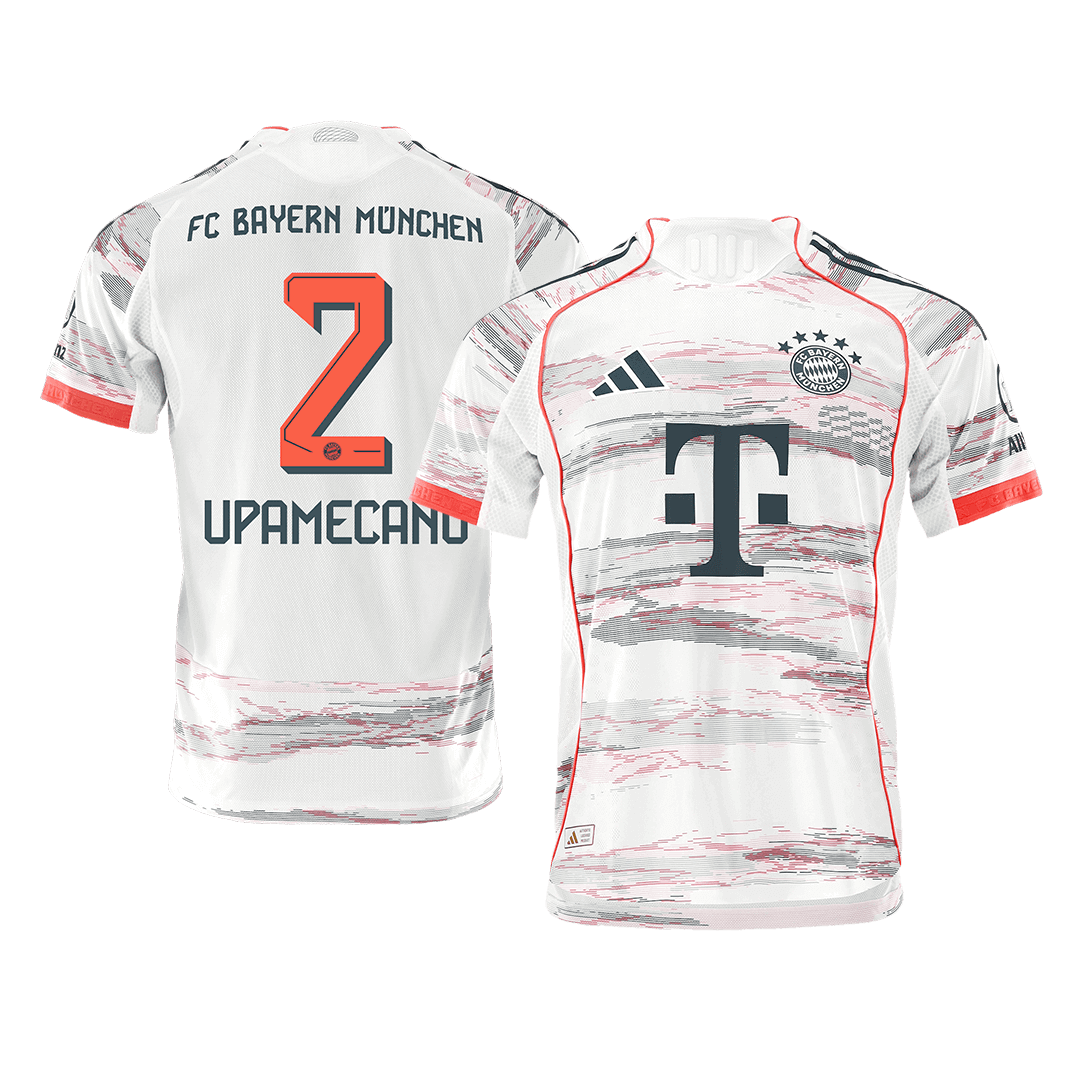 UPAMECANO #2 Bayern Munich Away Player Version Soccer Jersey 2025/26