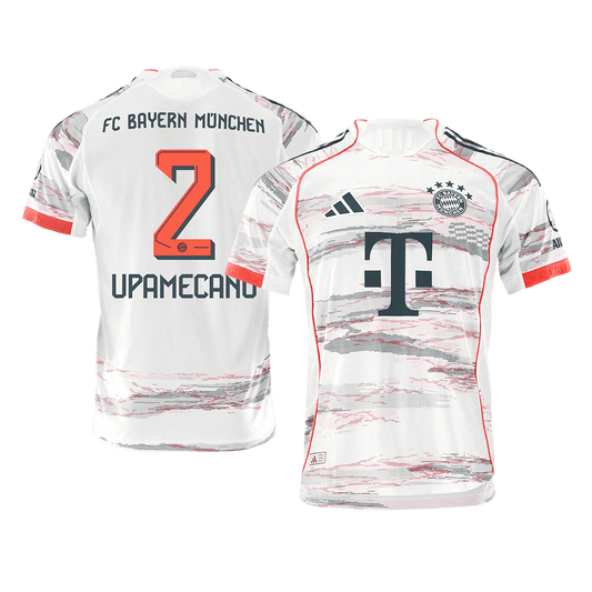 UPAMECANO #2 Bayern Munich Away Player Version Soccer Jersey 2025/26