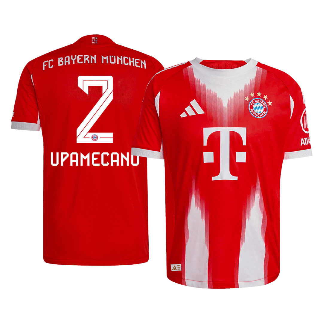 UPAMECANO #2 Bayern Munich Home Player Version Soccer Jersey 2025/26