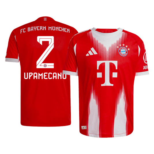 UPAMECANO #2 Bayern Munich Home Player Version Soccer Jersey 2025/26