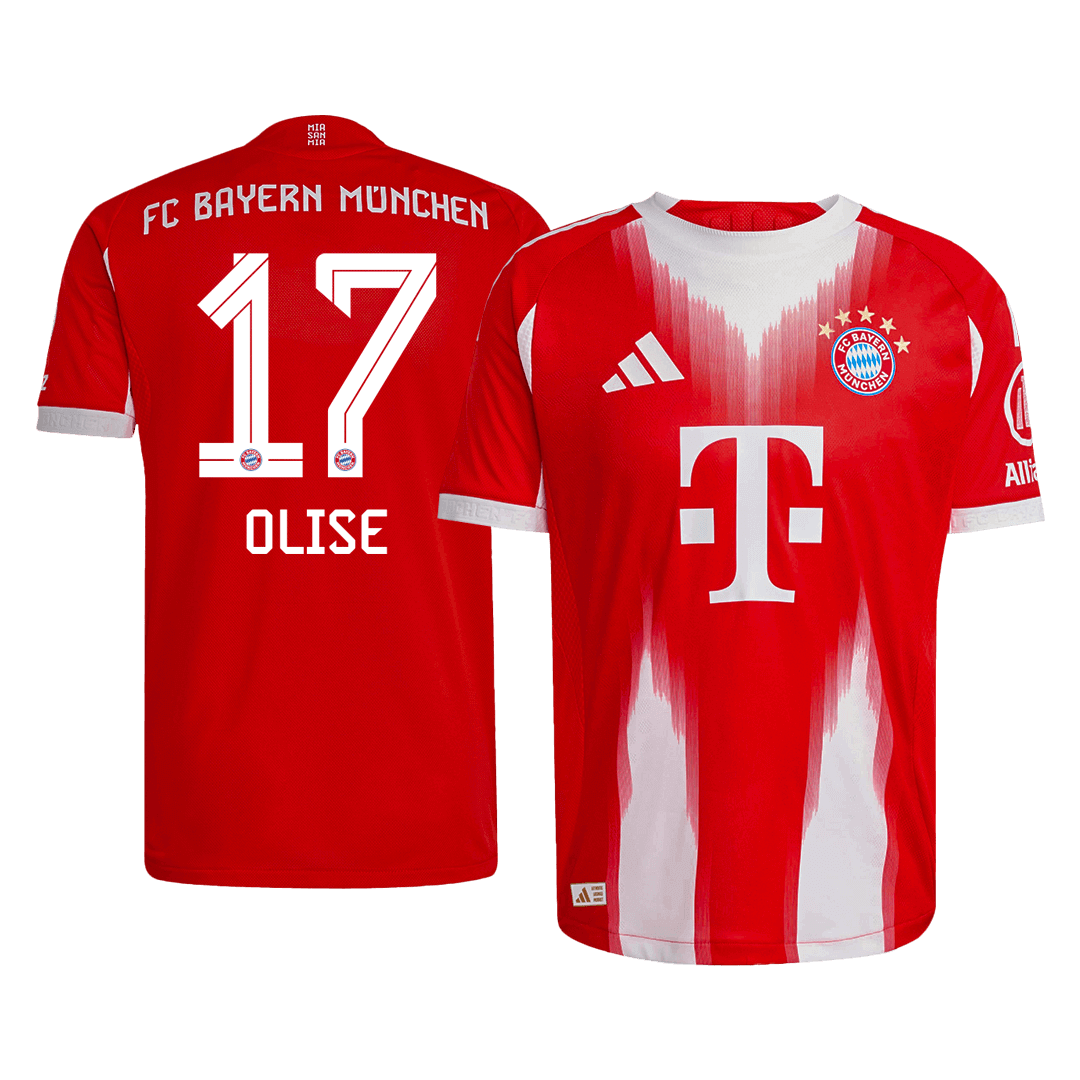 OLISE #17 Bayern Munich Home Player Version Soccer Jersey 2025/26