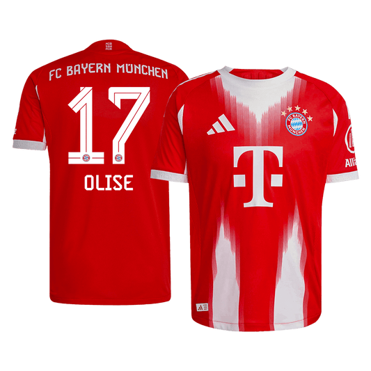 OLISE #17 Bayern Munich Home Player Version Soccer Jersey 2025/26