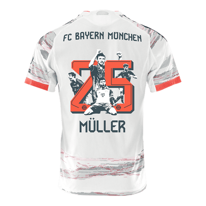 MÜLLER Special #25 Bayern Munich Away Player Version Soccer Jersey 2025/26