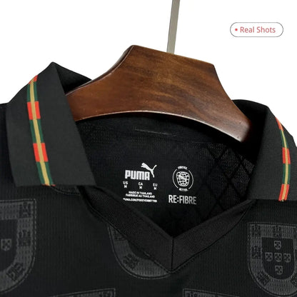 Portugal 2026 Pantera Negra Long Sleeve Football Jersey