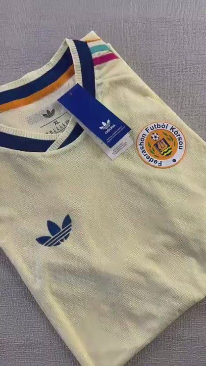 Maillot de football extérieur Curaçao Coupe du Monde 2026