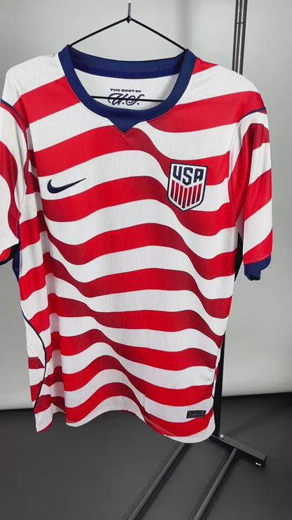 Maillot de Foot Domicile USMNT USA Outlaws 2026 Rayures Stade