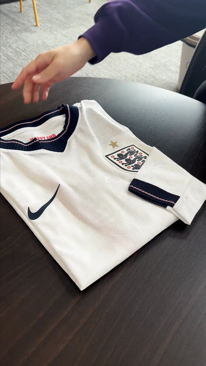 England Home Long Sleeve Player Version Jersey World Cup 2026