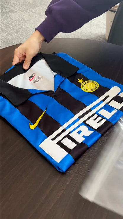 Maillot de football rétro domicile Inter Milan 1998/99
