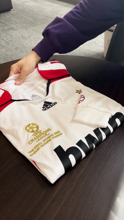 Maillot de football rétro manches longues extérieur AC Milan 2006/07