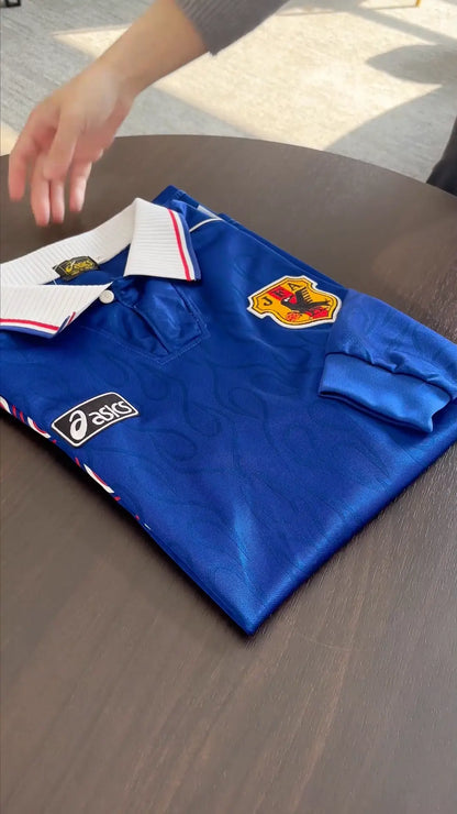 Japan 1998 World Cup Home Retro Football Jersey Long Sleeve