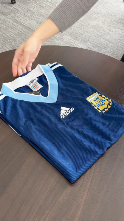 Argentina Men's 1998 Away Retro Football Jersey