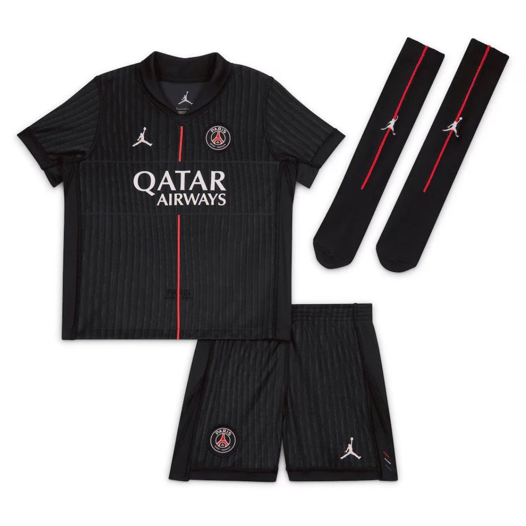 Kid's PSG Fouth Away Jersey Full Kit 2025/26