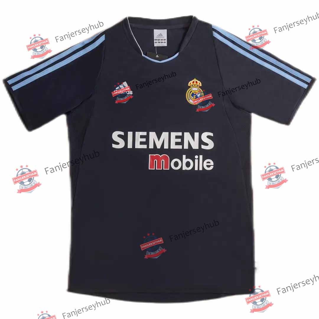 Ronaldo #9 Los Blancos 2003/04 Away Retro Football Jersey