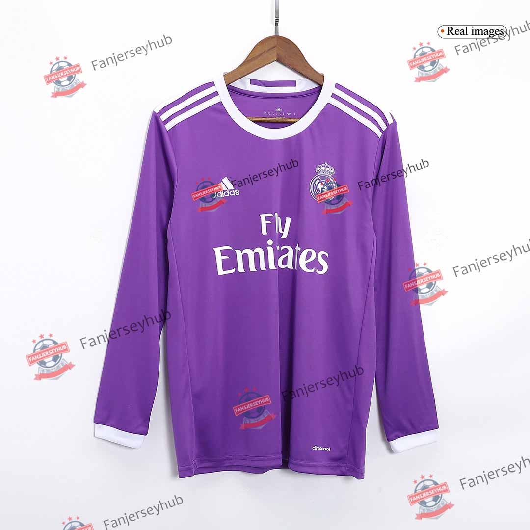 Maillot Rétro Domicile Manches Longues Ronaldo #7 Los Blancos 2016/17