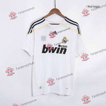 Ronaldo #9 Los Blancos 2009/10 Retro Home Soccer Jersey