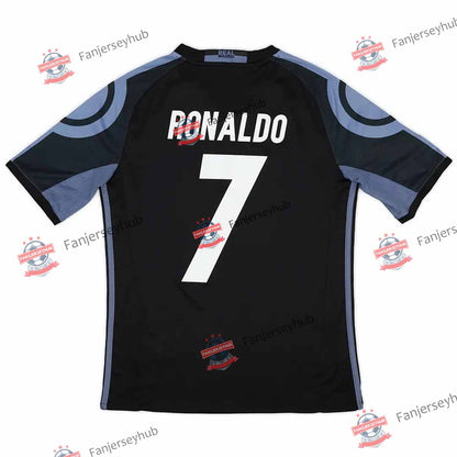 Maillot Rétro Ronaldo #7 Los Blancos 2016/17 Troisième Extérieur