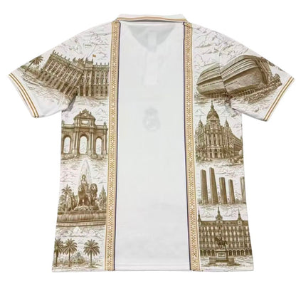 Real Madrid Vintage Style Polo Soccer Jersey 2026/27