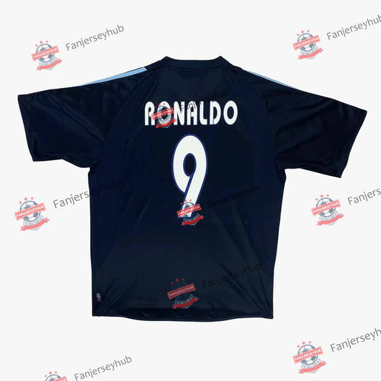 Maillot de football rétro extérieur Ronaldo #9 Los Blancos 2003/04