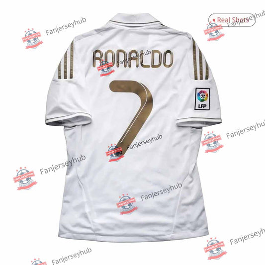 RONALDO #7 Los Blancos 2011/12 Home Retro Football Jersey