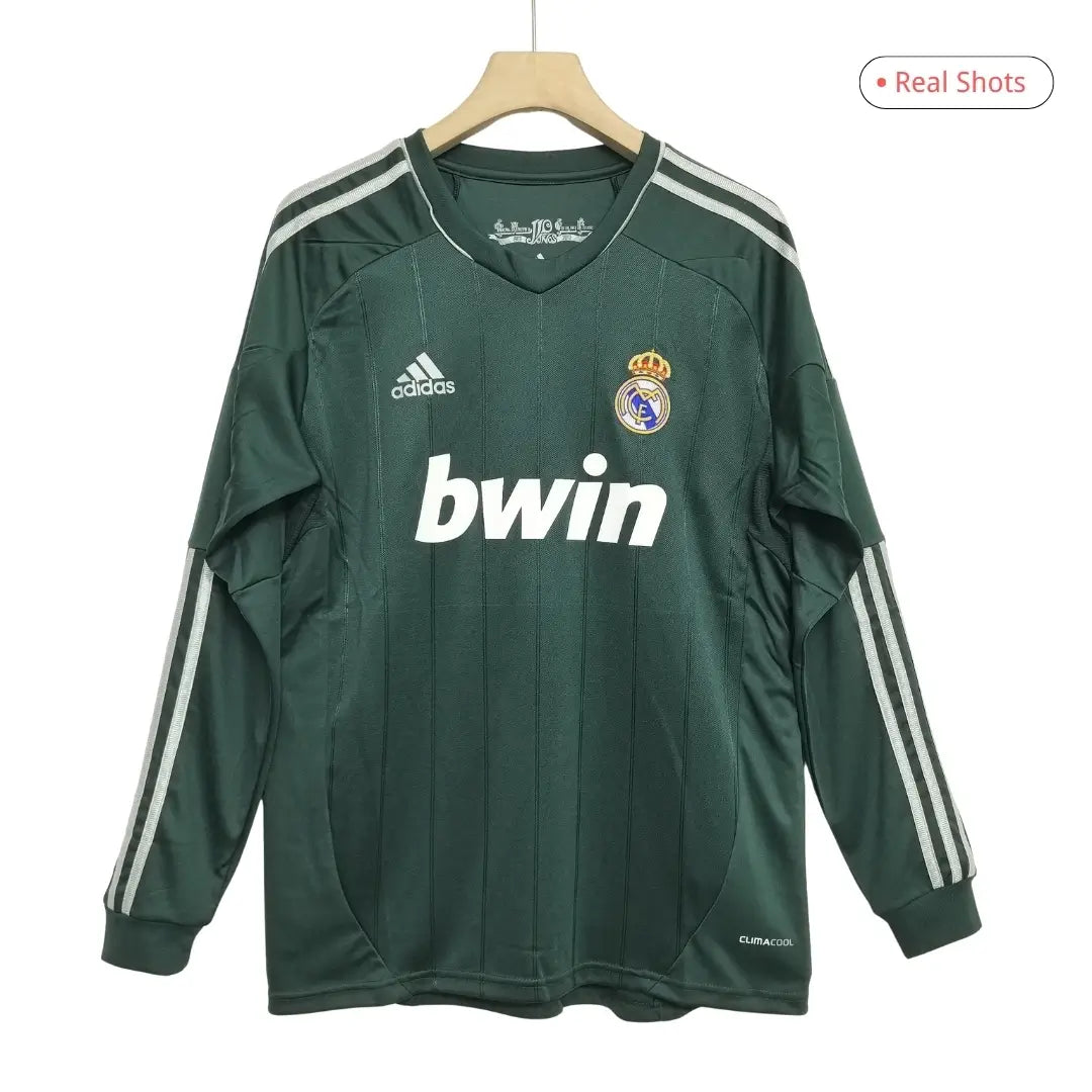 Camiseta retro de manga larga de visitante de Ronaldo #7 del Real Madrid 2012/13
