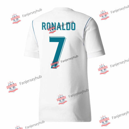 Maillot de foot domicile RONALDO #7 Rétro 2017/18 Los Blancos