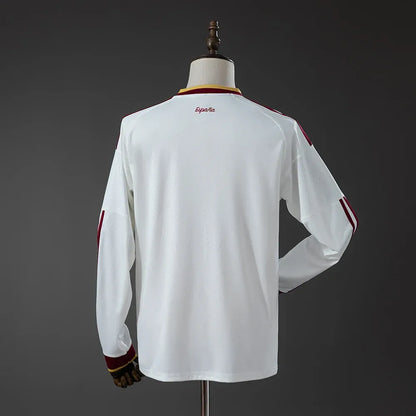 Camiseta de fútbol de visitante de España para el Mundial de 2026 de manga larga