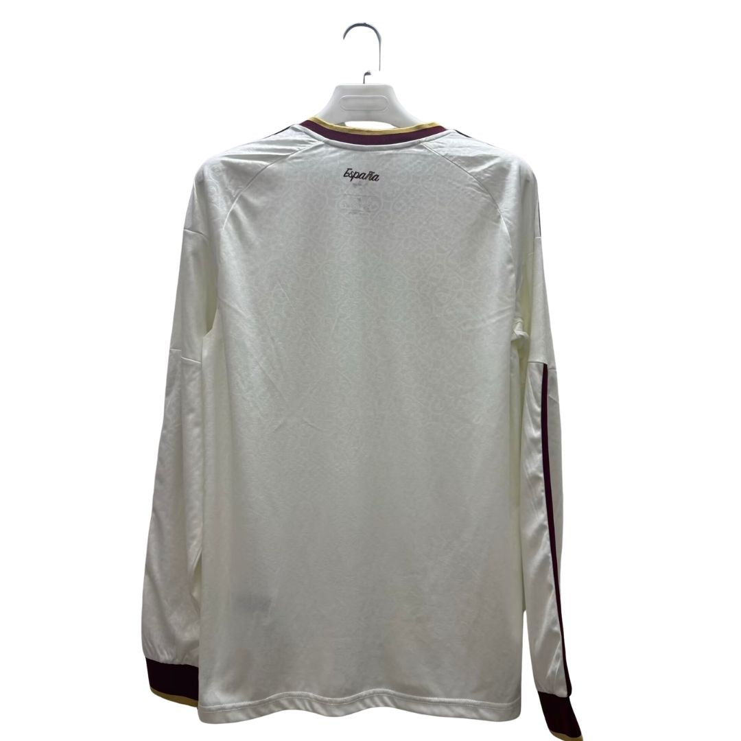 Camiseta de fútbol de visitante de España para el Mundial de 2026 de manga larga
