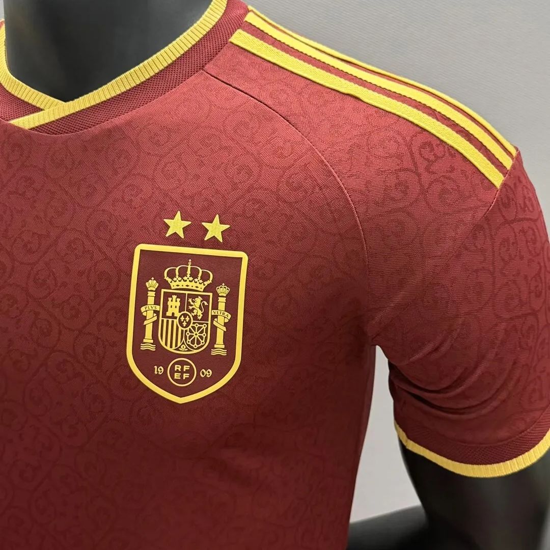 Maillot de football d'avant-match Espagne Coupe du Monde 2026