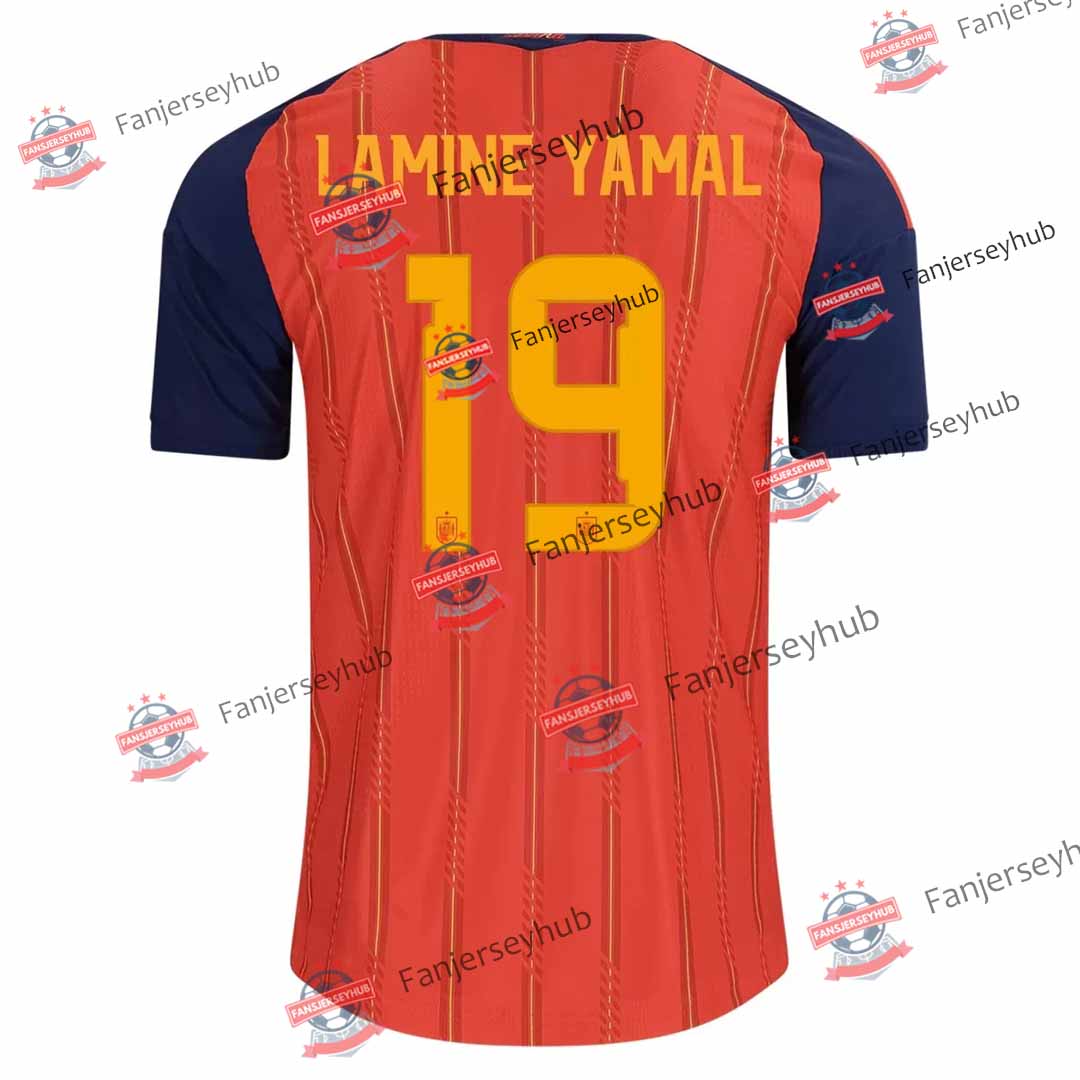 Camiseta de la selección española de fútbol, ​​número 19, de Lamine Yamal, para la Copa Mundial de 2026
