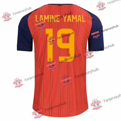 Camiseta de la selección española de fútbol, ​​número 19, de Lamine Yamal, para la Copa Mundial de 2026