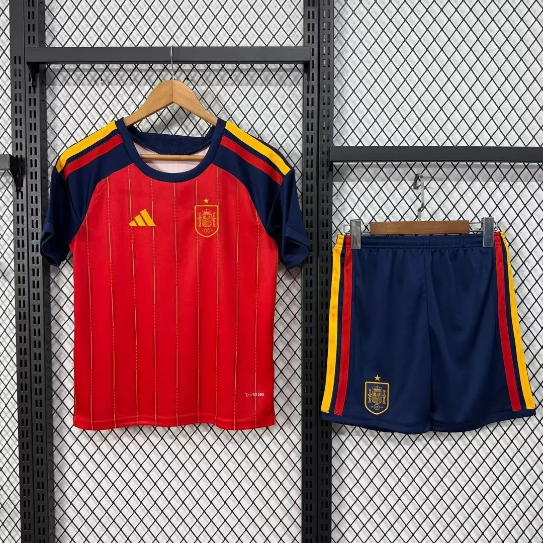 Kit de football domicile Espagne - Maillot + Short Coupe du Monde 2026