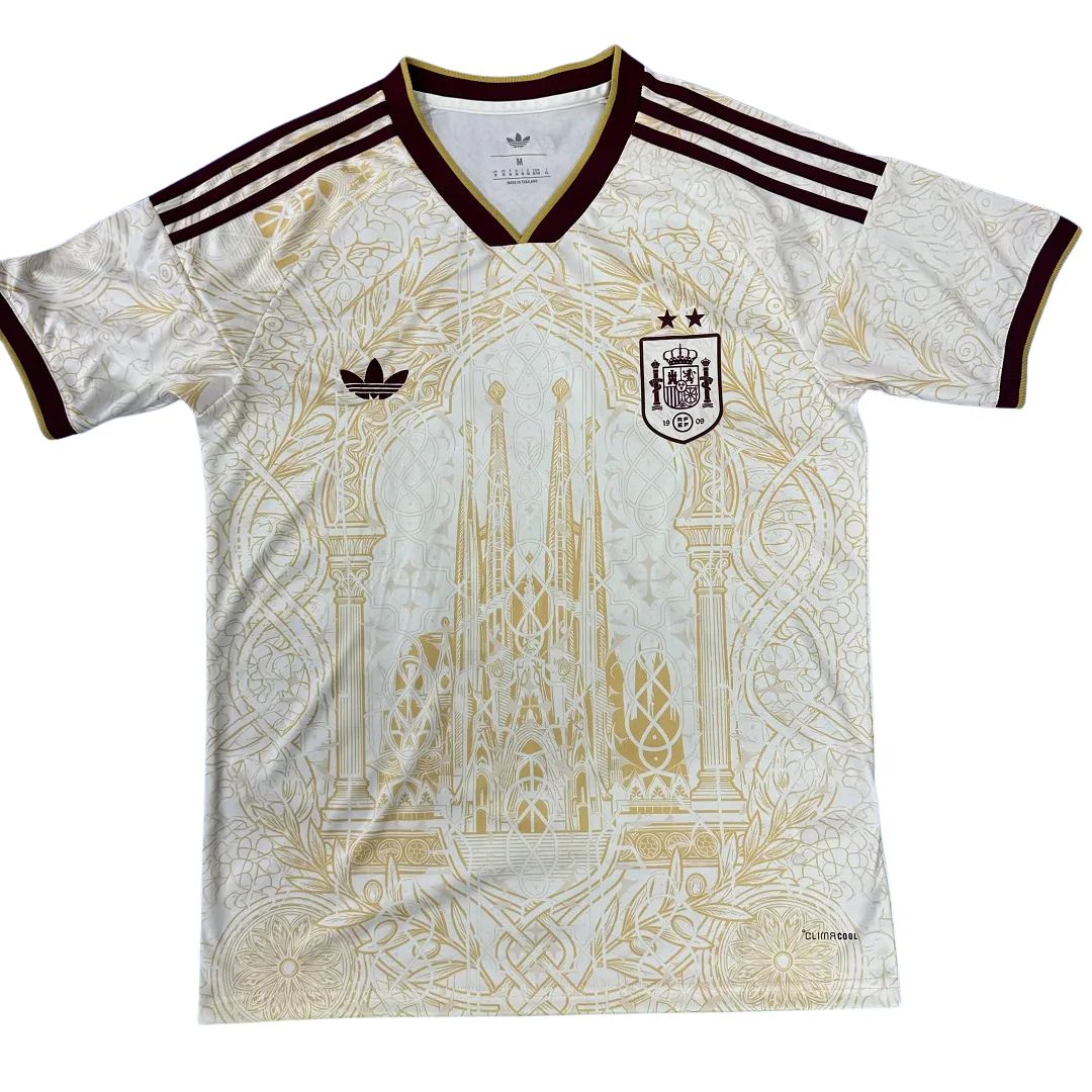Maillot de football d'avant-match Espagne Coupe du Monde 2026