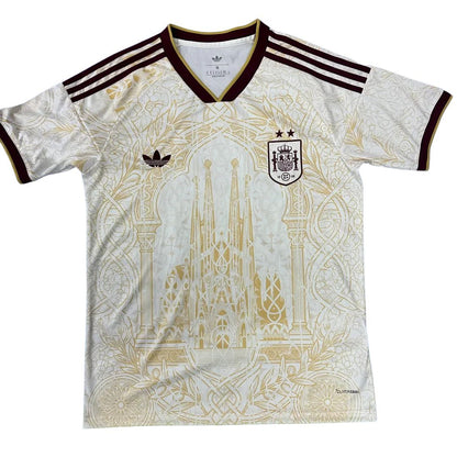 Maillot de football d'avant-match Espagne Coupe du Monde 2026
