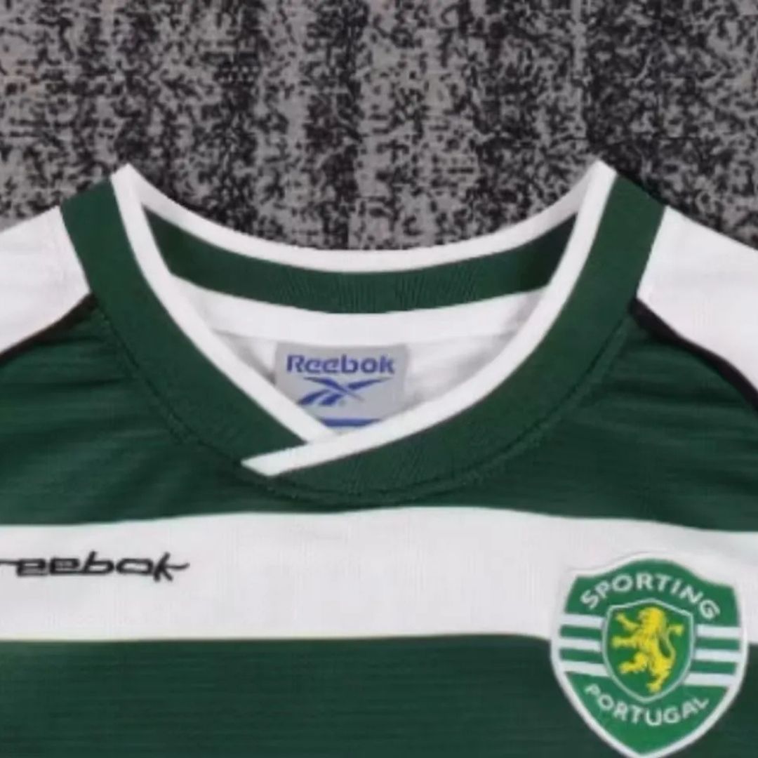 Kid's Sporting CP Home Soccer Kit - Jersey+Shorts 2001/03