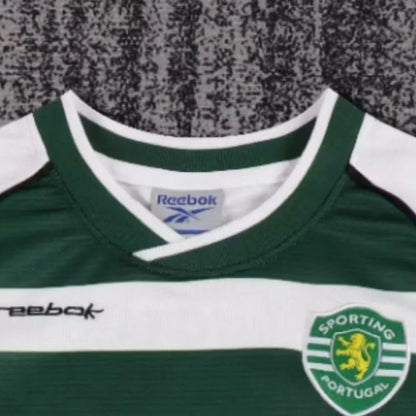 Kid's Sporting CP Home Soccer Kit - Jersey+Shorts 2001/03