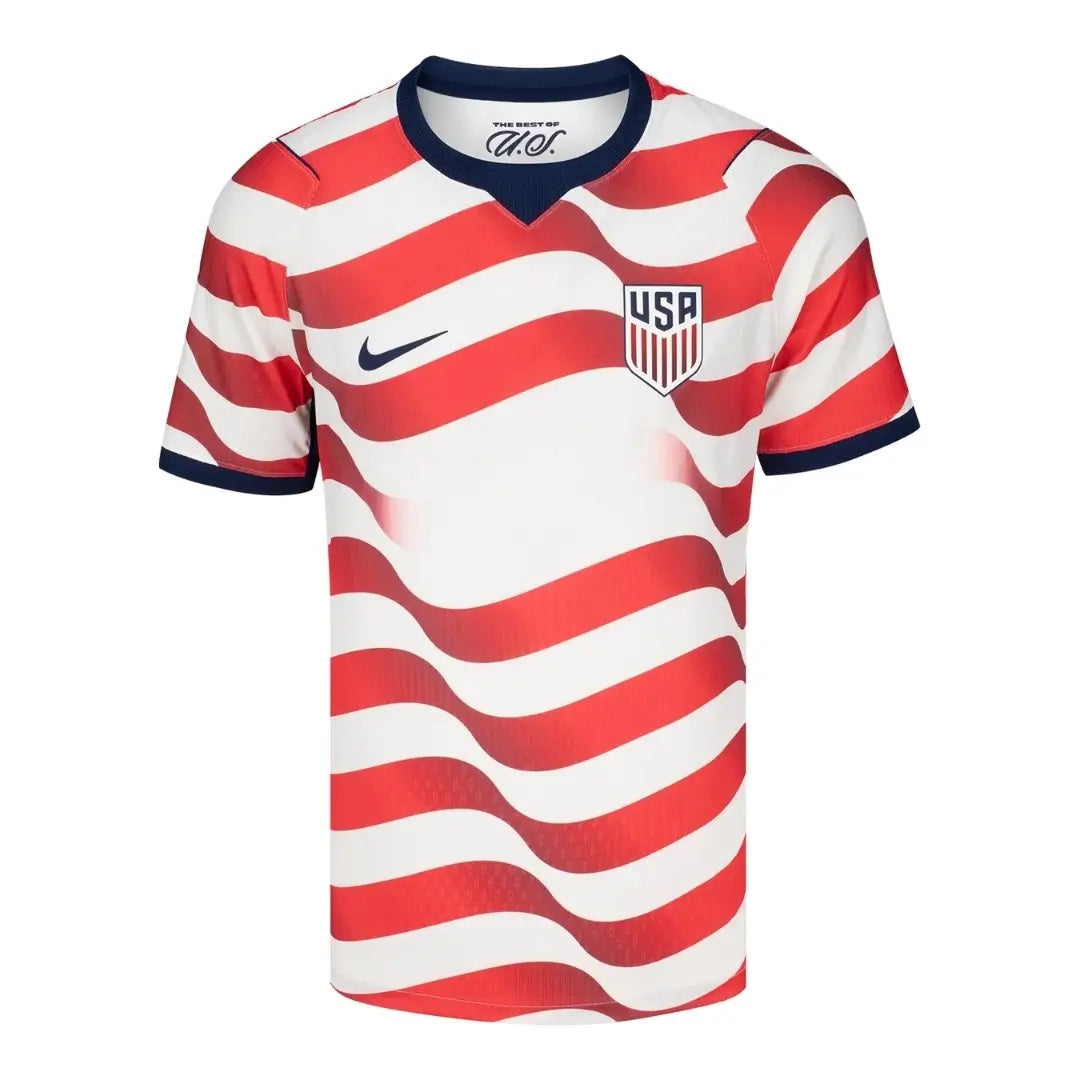 USMNT USA Outlaws Player Version Home Soccer Jersey 2026 World Cup Stripes