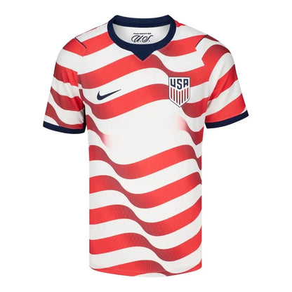 USMNT USA Outlaws Player Version Home Soccer Jersey 2026 World Cup Stripes