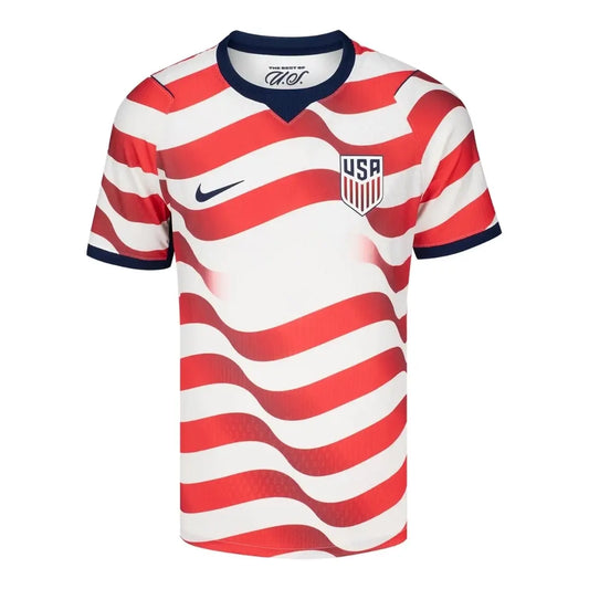 USMNT USA Outlaws Player Version Home Soccer Jersey 2026 World Cup Stripes