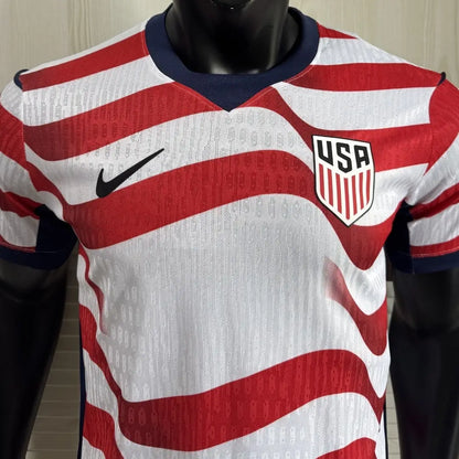 USMNT USA Outlaws Player Version Home Soccer Jersey 2026 World Cup Stripes