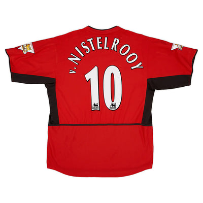 v.Nistelrooy #10 Retro Manchester United 2002/04 Home Soccer Jersey