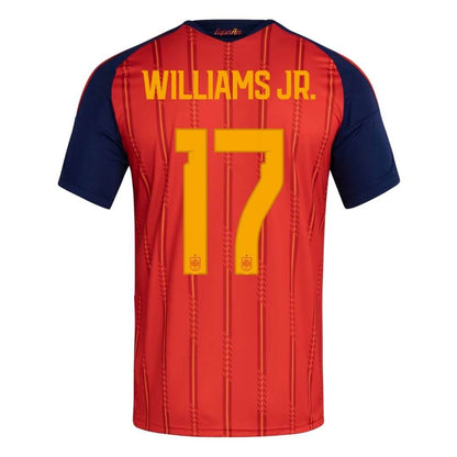 WILLIAMS JR. #17 Spain Home Soccer Jersey 2026 World Cup