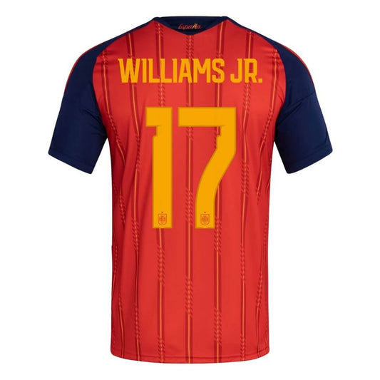 WILLIAMS JR. #17 Spain Home Soccer Jersey 2026 World Cup